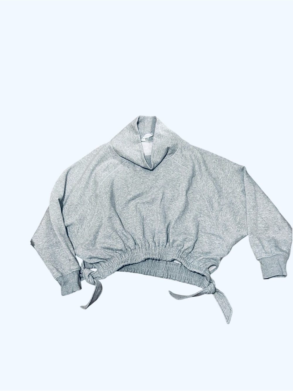 Daily Practice by Anthropologie Long-Sleeve Funnel Neck Sweatshirt Grey Medium - Picture 5 of 10